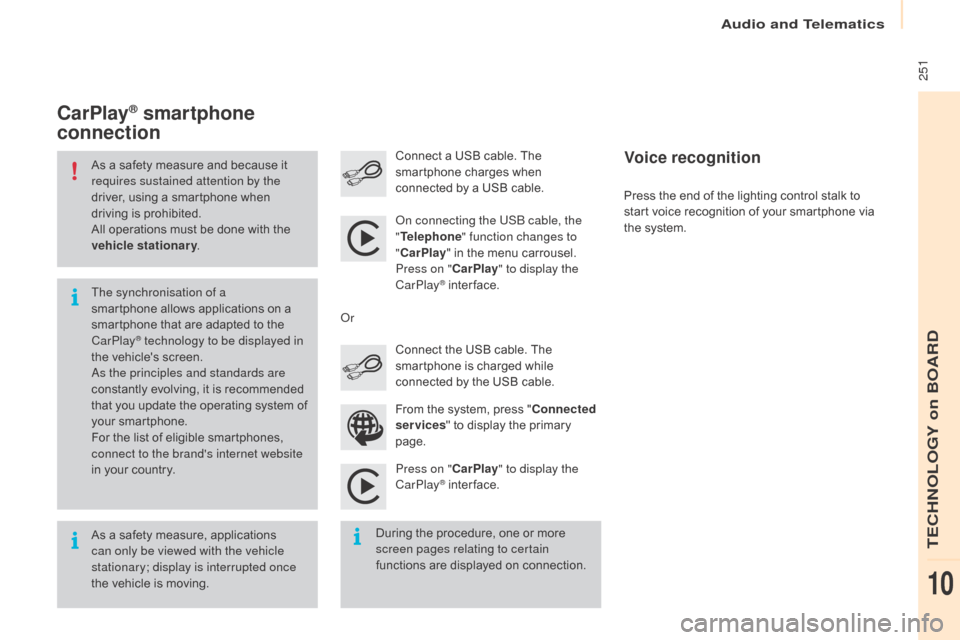 Citroen BERLINGO MULTISPACE RHD 2015.5 2.G Owners Manual Audio and Telematics
251
Berlingo-2-VP_en_Chap10a_SMEGplus_ed02-2015
As a safety measure and because it requires sustained attention by the
driver,
using a smartphone when
d
r Citroen BERLINGO MULTISPACE RHD 2015.5 2.G Owners Manual Audio and Telematics
251
Berlingo-2-VP_en_Chap10a_SMEGplus_ed02-2015
As a safety measure and because it requires sustained attention by the
driver,
using a smartphone when
d
r