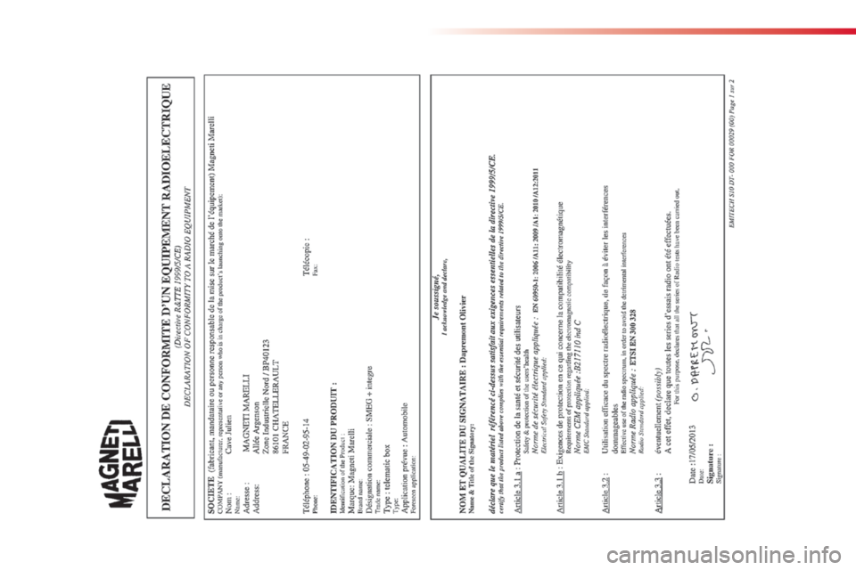 CITROEN C4 CACTUS 2015 InstruktionsbØger (in Danish) C4-cactus_da_Chap13_index-alpha_ed02-2014 CITROEN C4 CACTUS 2015 InstruktionsbØger (in Danish) C4-cactus_da_Chap13_index-alpha_ed02-2014
