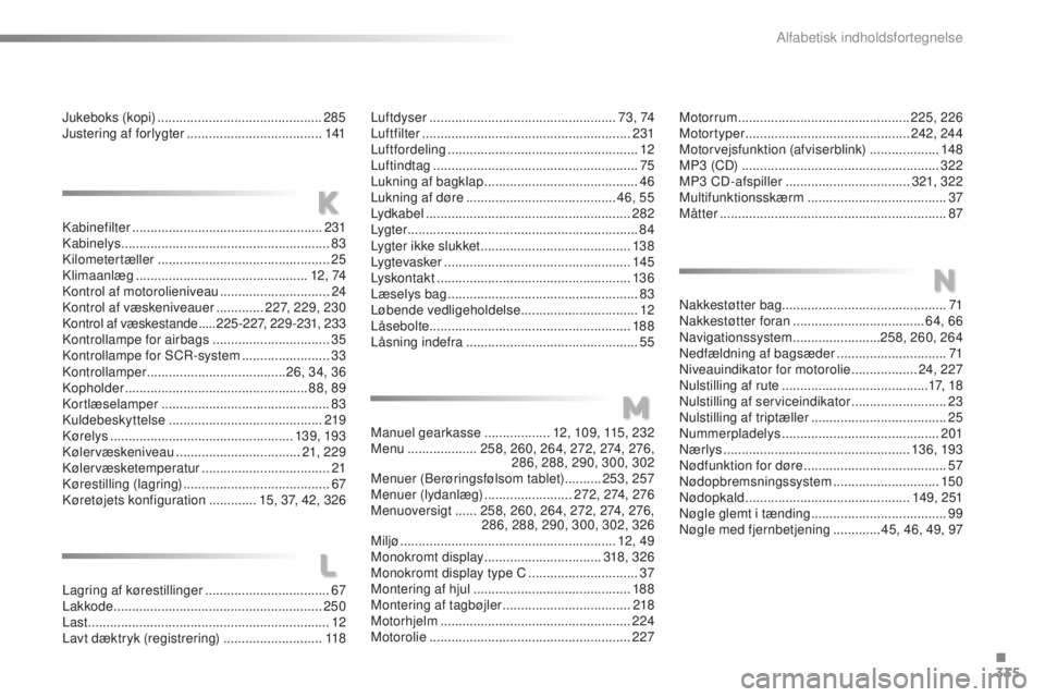 CITROEN C5 2016 InstruktionsbØger (in Danish) 335
C5_da_Chap12_index-alpha_ed01-2015
kabinefilter .................................................... 231kab
inelys ......................................................... 83ki
lometertæller
. CITROEN C5 2016 InstruktionsbØger (in Danish) 335
C5_da_Chap12_index-alpha_ed01-2015
kabinefilter .................................................... 231kab
inelys ......................................................... 83ki
lometertæller
.