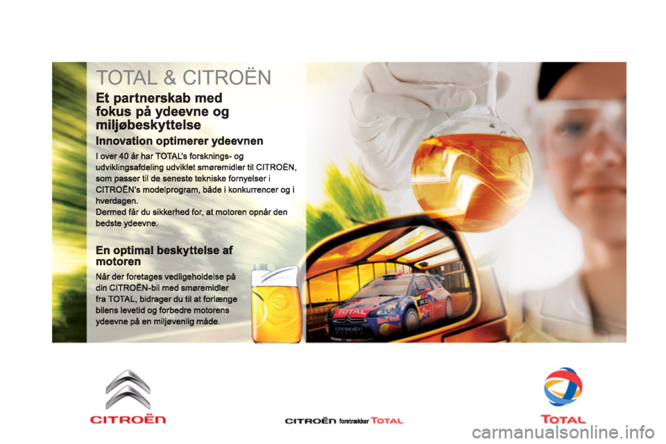 CITROEN DS4 2013  InstruktionsbØger (in Danish)   TOTAL & CITROËN  