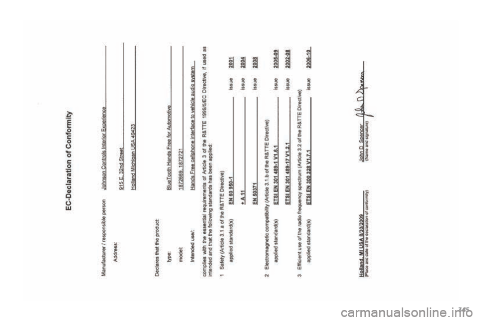 Citroen C4 AIRCROSS RHD 2015 1.G Owners Manual 345  