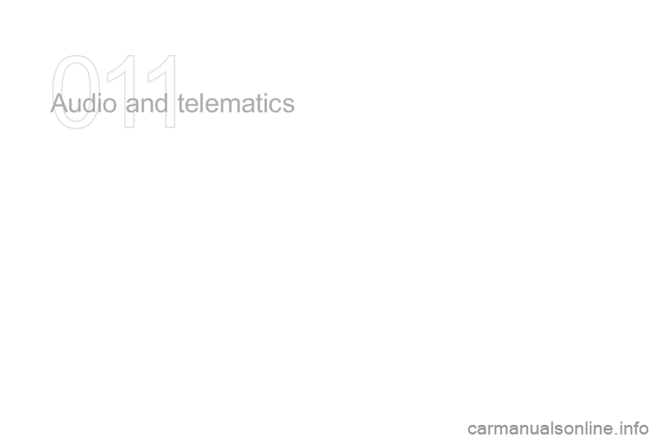 Citroen DS3 2015 1.G Owners Manual DS3_en_Chap11_audio_ed01-2015
Audio and telematics   