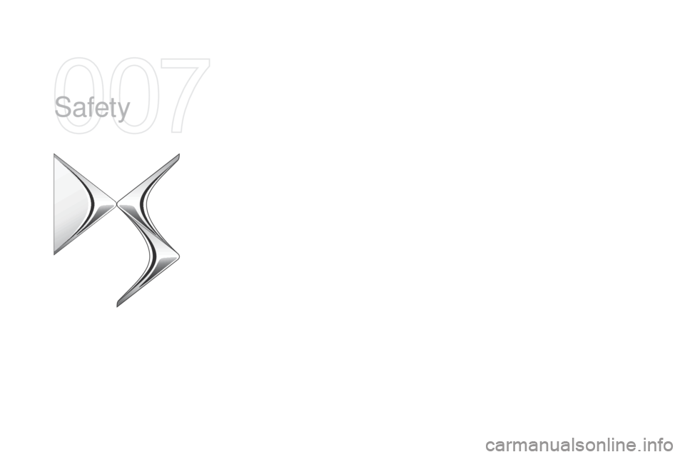 Citroen DS5 HYBRID4 2015 1.G Owners Manual Safety  