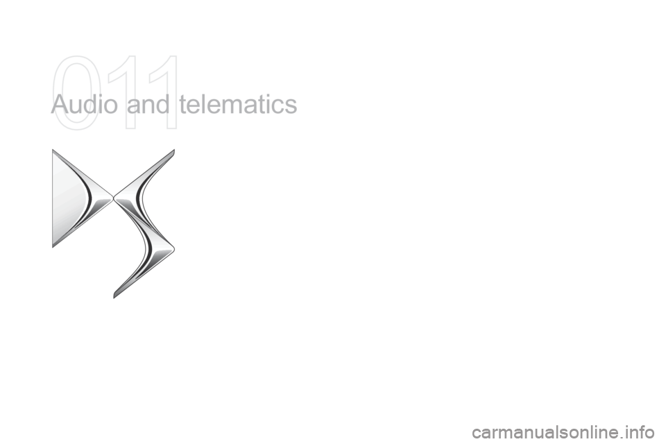 Citroen DS5 2015 1.G Owners Manual DS5_en_Chap11a_audio_ed01-2015
Audio and telematics  