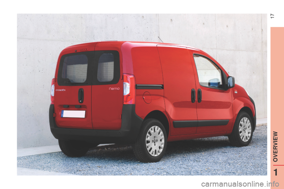 Citroen NEMO RHD 2015 1.G User Guide 17
1
OVERVIEW Citroen NEMO RHD 2015 1.G User Guide 17
1
OVERVIEW