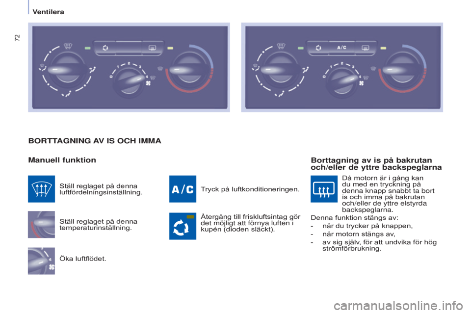 CITROEN BERLINGO MULTISPACE 2015 InstruktionsbÖcker (in Swedish) 72
Berlingo-2-VP_sv_Chap04_Ergonomie_ed01-2015Berlingo-2-VP_sv_Chap04_Ergonomie_ed01-2015
BoRTTAGnInG AV IS oCH ImmA
m
anuell funktion
Ställ reglaget på denna
temperaturinställning.
Öka luftflöd CITROEN BERLINGO MULTISPACE 2015 InstruktionsbÖcker (in Swedish) 72
Berlingo-2-VP_sv_Chap04_Ergonomie_ed01-2015Berlingo-2-VP_sv_Chap04_Ergonomie_ed01-2015
BoRTTAGnInG AV IS oCH ImmA
m
anuell funktion
Ställ reglaget på denna
temperaturinställning.
Öka luftflöd