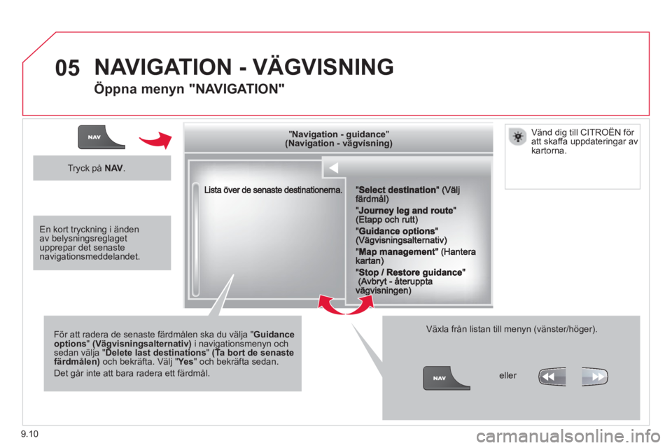 CITROEN BERLINGO ELECTRIC 2015  InstruktionsbÖcker (in Swedish) 9.10
05
""""""""""""ggggggggggNavigation  guidanceNavigation guidanceNavigation guidanceNavigation guidanceNavigation guidanceNavigation - guidanceNavigation - guidanceNavigation - guidanceNavigation 