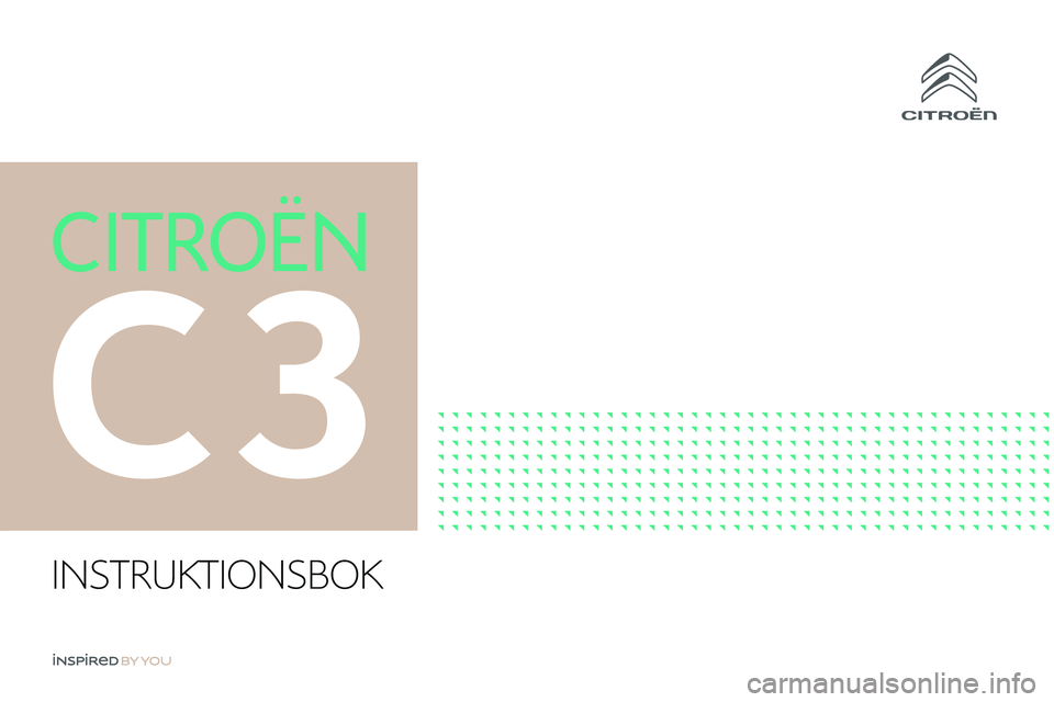 CITROEN C3 2020  InstruktionsbÖcker (in Swedish) INSTRUKTIONSBOK 
 
     