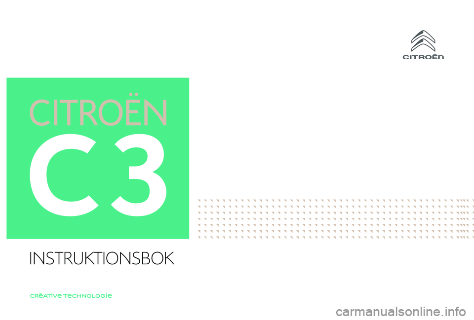 CITROEN C3 2019  InstruktionsbÖcker (in Swedish) INSTRUKTIONSBOK 