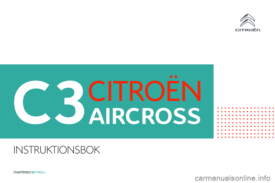 CITROEN C3 AIRCROSS 2021  InstruktionsbÖcker (in Swedish) INSTRUKTIONSBOK 
 
     