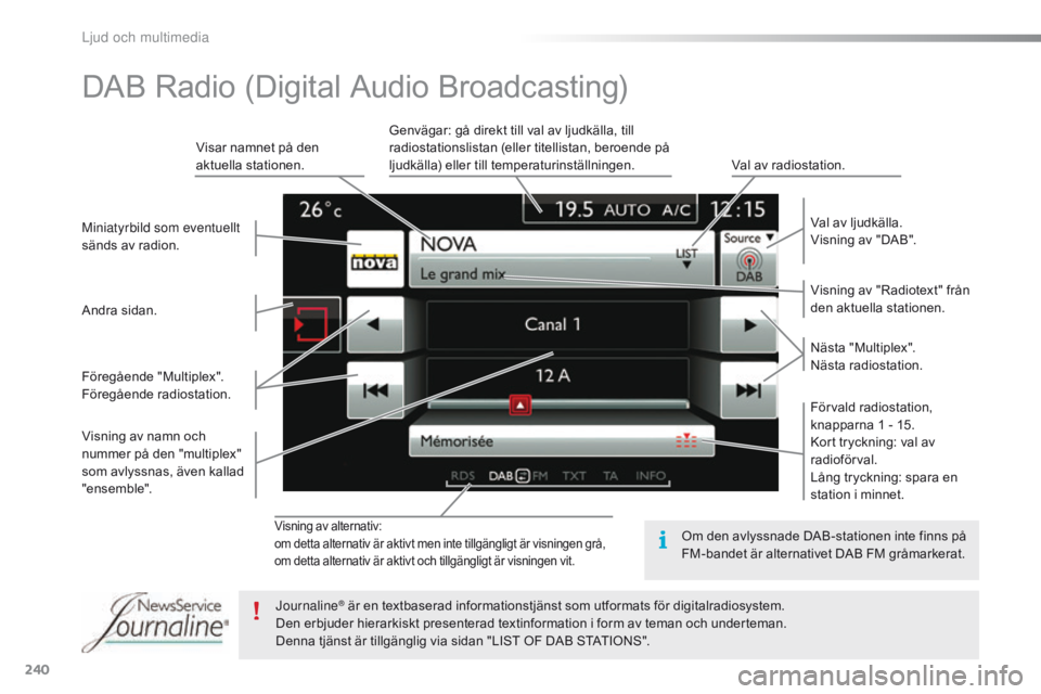 CITROEN C4 CACTUS 2016 InstruktionsbÖcker (in Swedish) 240
C4-cactus_sv_Chap10b_SMEGplus_ed01-2015
Visning av alternativ:
om detta alternativ är aktivt men inte tillgängligt är visningen grå,
om detta alternativ är aktivt och tillgängligt är visnin CITROEN C4 CACTUS 2016 InstruktionsbÖcker (in Swedish) 240
C4-cactus_sv_Chap10b_SMEGplus_ed01-2015
Visning av alternativ:
om detta alternativ är aktivt men inte tillgängligt är visningen grå,
om detta alternativ är aktivt och tillgängligt är visnin