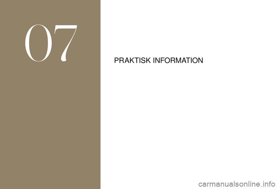 CITROEN DS3 CABRIO 2018  InstruktionsbÖcker (in Swedish) PR AKTISK INFORMATION
07  