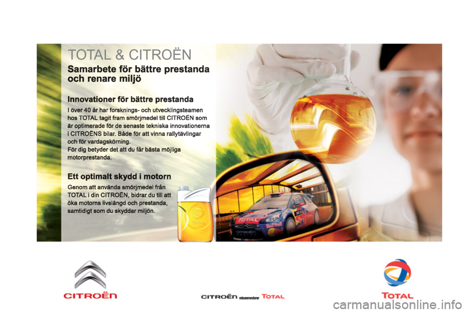 CITROEN DS5 2013  InstruktionsbÖcker (in Swedish)   TOTAL & CITROËN  