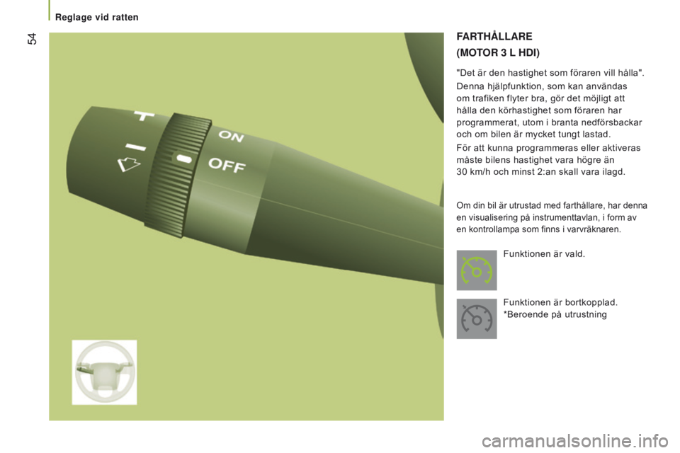 CITROEN JUMPER 2017 InstruktionsbÖcker (in Swedish) 54
Jumper_sv_Chap03_Ergo-et-confort_ed01-2016
FARTHÅll AR e
(M OTOR 3 l H dI )
"Det är den hastighet som föraren vill hålla".
Denna hjälpfunktion, som kan användas
om trafiken flyte CITROEN JUMPER 2017 InstruktionsbÖcker (in Swedish) 54
Jumper_sv_Chap03_Ergo-et-confort_ed01-2016
FARTHÅll AR e
(M OTOR 3 l H dI )
"Det är den hastighet som föraren vill hålla".
Denna hjälpfunktion, som kan användas
om trafiken flyte