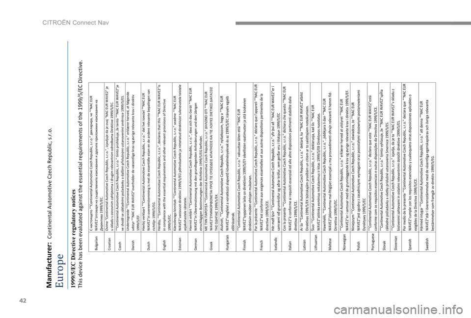 CITROEN C4 2017 InstruksjonsbØker (in Norwegian) 42
CITROËN Connect Nav CITROEN C4 2017 InstruksjonsbØker (in Norwegian) 42
CITROËN Connect Nav