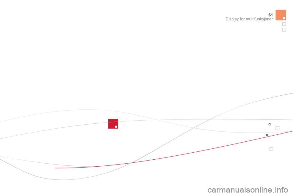CITROEN DS3 2011  InstruksjonsbØker (in Norwegian) 61Display for multifunksjoner 