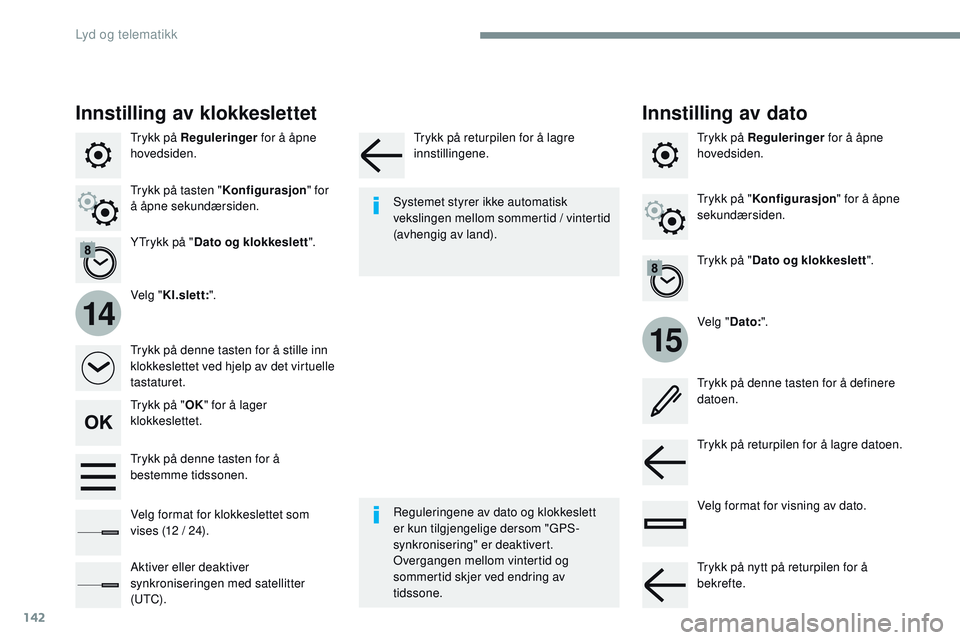 CITROEN JUMPER SPACETOURER 2017 InstruksjonsbØker (in Norwegian) 142
15
14
Transversal-Citroen_no_Chap02_RCC-2-2-0_ed01-2016
Trykk på Reguleringer for å åpne
hovedsiden.
Velg "Dato:".
Velg "
Kl.slett: ".
YTrykk på "
Dato og klokkeslett " CITROEN JUMPER SPACETOURER 2017 InstruksjonsbØker (in Norwegian) 142
15
14
Transversal-Citroen_no_Chap02_RCC-2-2-0_ed01-2016
Trykk på Reguleringer for å åpne
hovedsiden.
Velg "Dato:".
Velg "
Kl.slett: ".
YTrykk på "
Dato og klokkeslett "