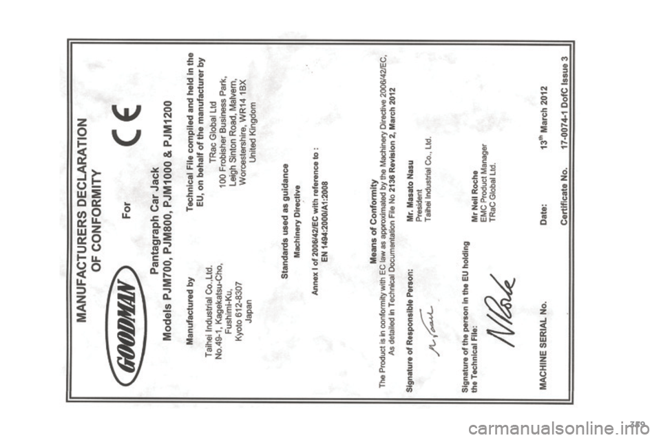 Citroen C4 AIRCROSS 2017 1.G Owners Manual 359
C4-Aircross_en_Chap12_certificats_ed01-2016  