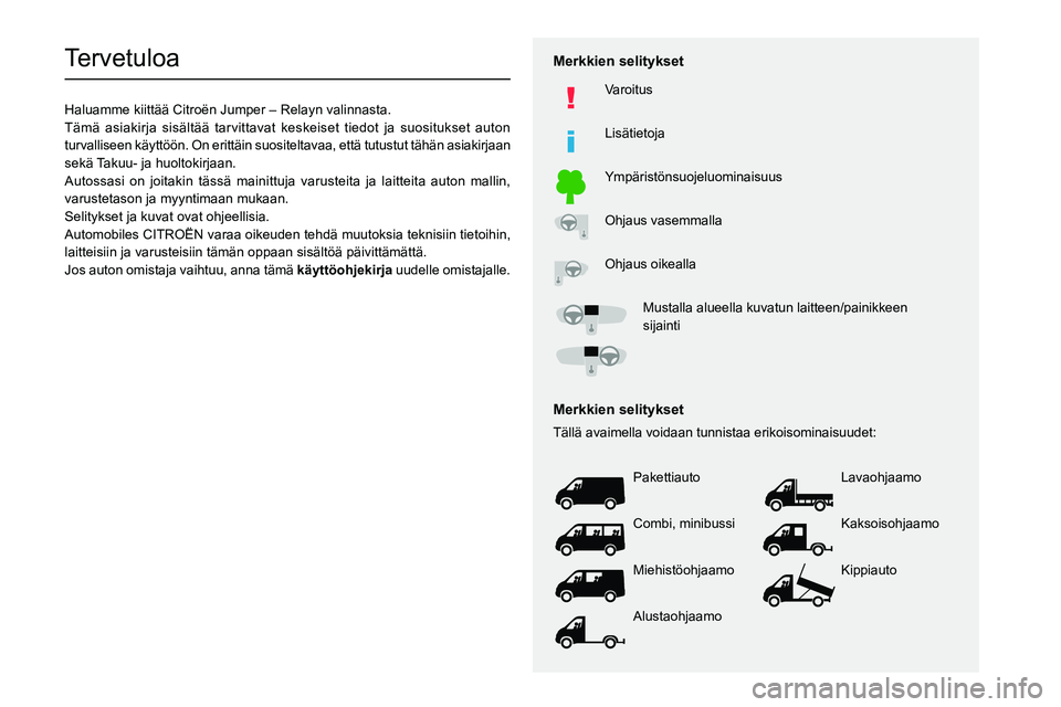 CITROEN JUMPER 2020  Omistajan Käsikirjat (in Finnish)   
 
 
 
 
 
    
 
    
 
    
 
  
   
   
 
  
Tervetuloa
Haluamme kiittää Citro