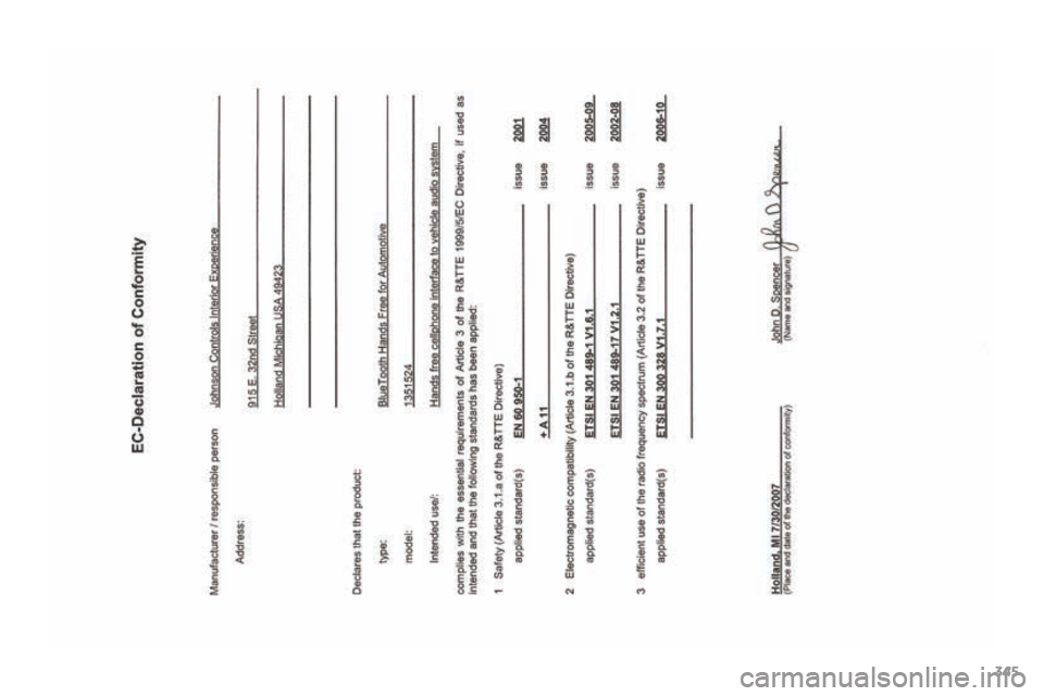 Citroen C4 AIRCROSS RHD 2017 1.G Owners Manual 345  