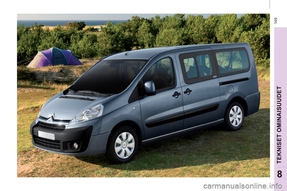 CITROEN JUMPER MULTISPACE 2013  Omistajan Käsikirjat (in Finnish)  14
9
TEKNISET OMINAISUUDE
T
8 