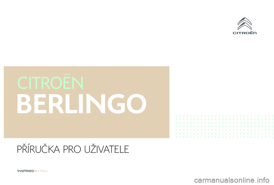 CITROEN BERLINGO VAN 2019  Návod na použití (in Czech) PŘÍRUČKA PRO UŽIVATELE 