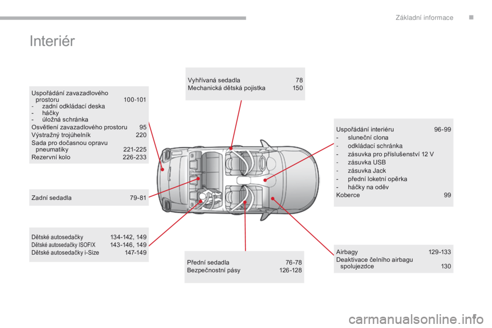 CITROEN C3 2017  Návod na použití (in Czech) 5
B618_cs_Chap00b_vue-ensemble_ _ed01-2016
Uspořádání zavazadlového prostoru 10 0 -101
-
 z

adní odkládací deska
-
 
h
 áčky
-
 ú

ložná schránka
Osvětlení zavazadlového prostoru
 
9