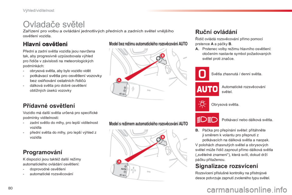 CITROEN C3 PICASSO 2014  Návod na použití (in Czech) Výhled/viditelnost
80
   
 
 
 
 
 
 
 
 
 
 
 
 
 
Ovladače světel  
Zařízení pro volbu a ovládání jednotlivých předních a zadních světel vnějšího 
osvětlení vozidla. 
 
Přední a
