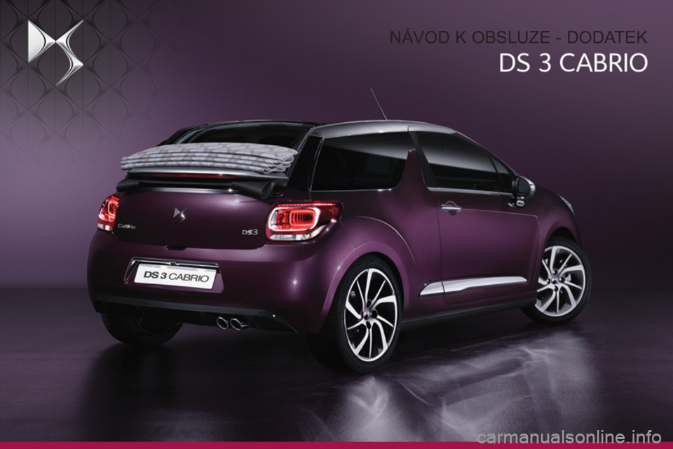 CITROEN DS3 CABRIO 2016  Návod na použití (in Czech)   NÁVOD K OBSLUZE - DODATEK  