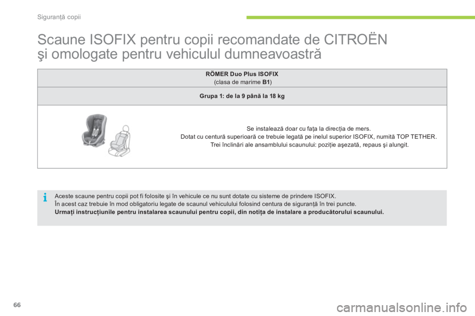 CITROEN C-ZERO 2012 Ghiduri De Utilizare (in Romanian) i
Siguranţă copii
66
Scaune ISOFIX pentru copii recomandate de CITROËN
şi omologate pentru vehiculul dumneavoastră
RÖMER Duo Plus ISOFIX
(clasa de mar CITROEN C-ZERO 2012 Ghiduri De Utilizare (in Romanian) i
Siguranţă copii
66
Scaune ISOFIX pentru copii recomandate de CITROËN
şi omologate pentru vehiculul dumneavoastră
RÖMER Duo Plus ISOFIX
(clasa de mar