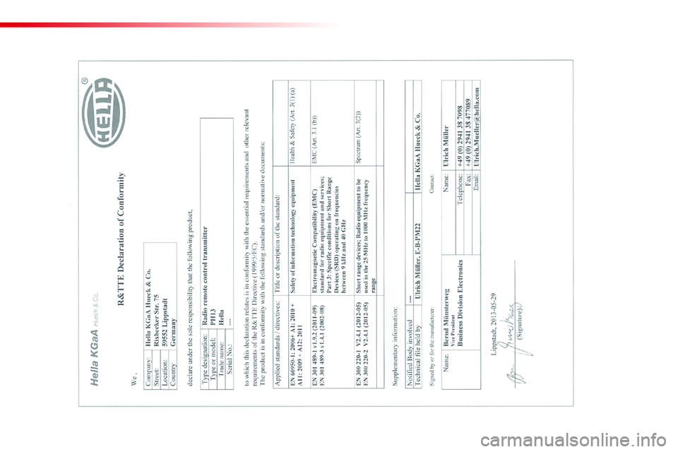 CITROEN C4 CACTUS 2015  Ghiduri De Utilizare (in Romanian) C4-cactus_ro_Chap13_index-alpha_ed02-2014  