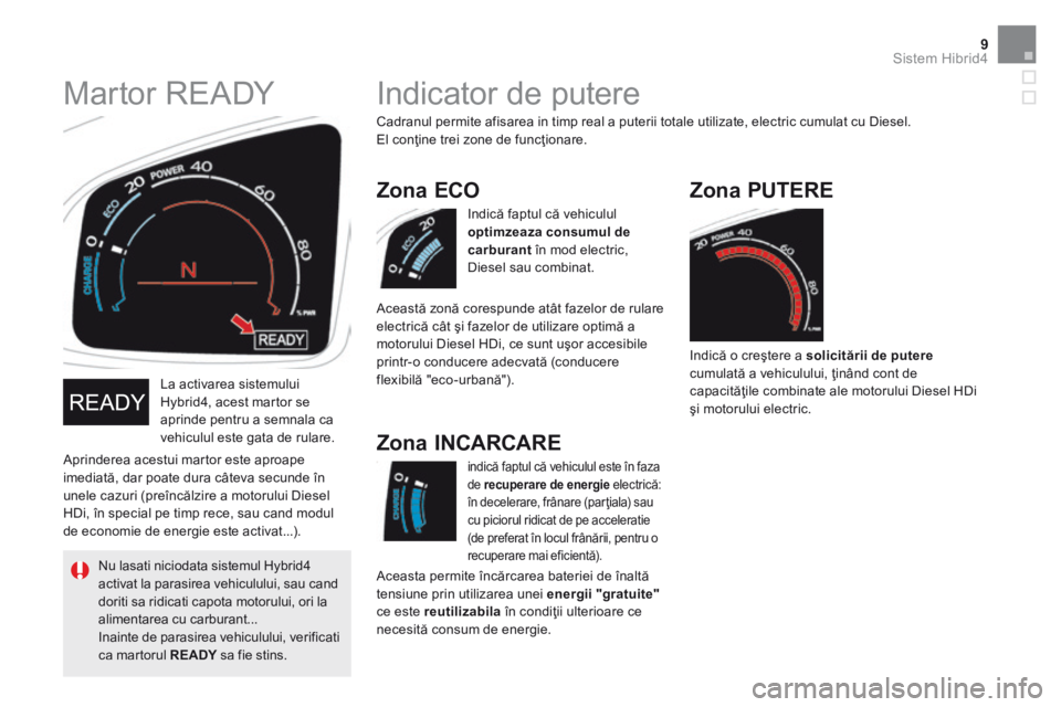 CITROEN DS5 HYBRID 2015 Ghiduri De Utilizare (in Romanian) 9Sistem Hibrid4
DS5Hy4_ro_Chap00c_hybride_ed01-2015
La activarea sistemului Hybrid4, acest martor se aprinde pentru a semnala ca vehiculul este gata de rulare.
Aprinderea acestui martor este ap CITROEN DS5 HYBRID 2015 Ghiduri De Utilizare (in Romanian) 9Sistem Hibrid4
DS5Hy4_ro_Chap00c_hybride_ed01-2015
La activarea sistemului Hybrid4, acest martor se aprinde pentru a semnala ca vehiculul este gata de rulare.
Aprinderea acestui martor este ap
