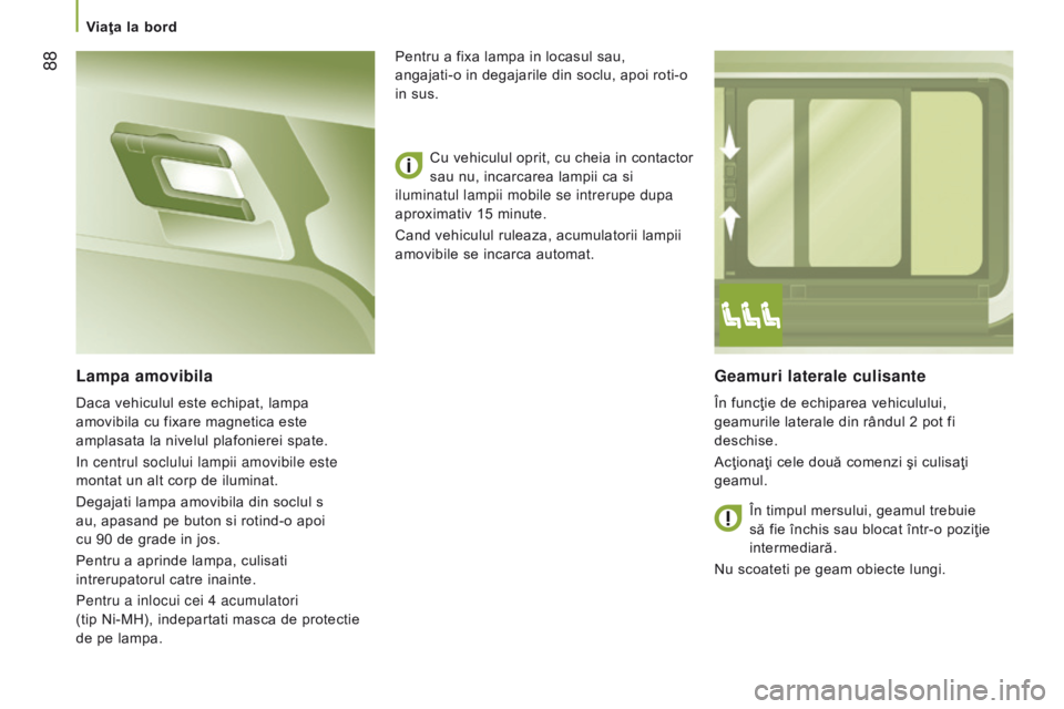CITROEN JUMPER 2017 Ghiduri De Utilizare (in Romanian) 88
Jumper_ro_Chap03_Ergo-et-confort_ed01-2016
Geamuri laterale culisante
În funcţie de echiparea vehiculului,
geamurile laterale din rândul 2 pot fi
deschise.
Acţionaţi cele două comenzi şi CITROEN JUMPER 2017 Ghiduri De Utilizare (in Romanian) 88
Jumper_ro_Chap03_Ergo-et-confort_ed01-2016
Geamuri laterale culisante
În funcţie de echiparea vehiculului,
geamurile laterale din rândul 2 pot fi
deschise.
Acţionaţi cele două comenzi şi