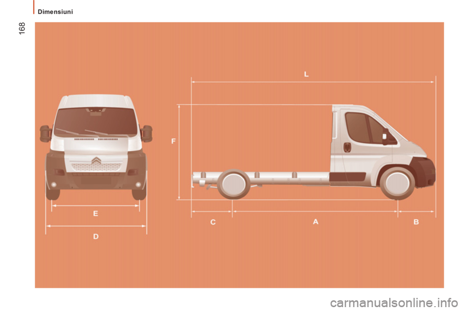 CITROEN JUMPER 2014  Ghiduri De Utilizare (in Romanian) 168
   
 
Dimensiuni  