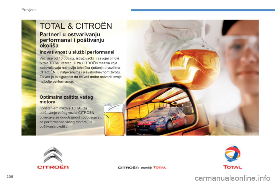 CITROEN C4 AIRCROSS 2016 Upute Za Rukovanje (in Croatian) 206
C4-aircross_hr_Chap08_verifications_ed01-2014
ToTaL & CiTr oËn
Partneri u ostvarivanju
performansi i poštivanju
okoliša
Inovativnost u službi performansi
Već više od 40 godina, istraživa CITROEN C4 AIRCROSS 2016 Upute Za Rukovanje (in Croatian) 206
C4-aircross_hr_Chap08_verifications_ed01-2014
ToTaL & CiTr oËn
Partneri u ostvarivanju
performansi i poštivanju
okoliša
Inovativnost u službi performansi
Već više od 40 godina, istraživa