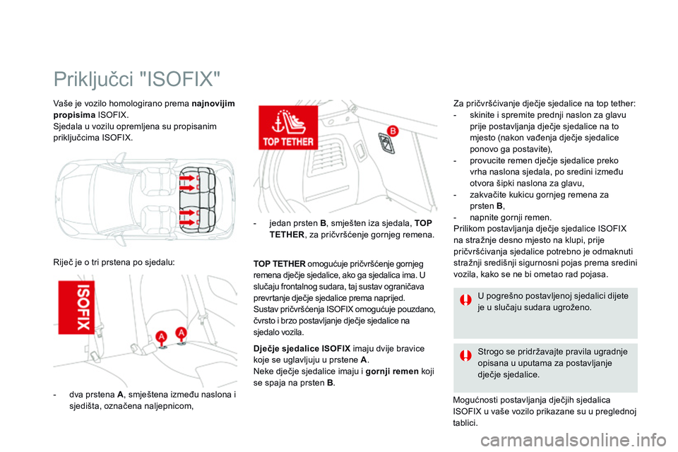 CITROEN DS3 CABRIO 2015 Upute Za Rukovanje (in Croatian) ds3_hr_Chap09_securite-enfants_ed01-2014
Vaše je vozilo homologirano prema najnovijim
propisima i
soF iX .
sj
edala u vozilu opremljena su propisanim
priključcima
i
so
FiX
.
Priključci " CITROEN DS3 CABRIO 2015 Upute Za Rukovanje (in Croatian) ds3_hr_Chap09_securite-enfants_ed01-2014
Vaše je vozilo homologirano prema najnovijim
propisima i
soF iX .
sj
edala u vozilu opremljena su propisanim
priključcima
i
so
FiX
.
Priključci "