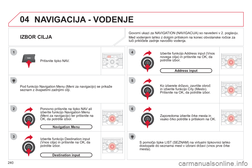 CITROEN C5 2012 Navodila Za Uporabo (in Slovenian) 240
04
2ABC3DEF5JKL4GHI6MNO8TUV7PQRS9WXYZ0*#
1RADIO MEDIANAVESC TRAFFIC
SETUPADDR
BOOK
2ABC3DEF5JKL4GHI6MNO8TUV7PQRS9WXYZ0*#
1RADIO MEDIANAV ESC TRAFFIC
SETUPADDR
BOOK
NAV
1
2
3
4
5
6
2ABC3DEF5JKL4GHI CITROEN C5 2012 Navodila Za Uporabo (in Slovenian) 240
04
2ABC3DEF5JKL4GHI6MNO8TUV7PQRS9WXYZ0*#
1RADIO MEDIANAVESC TRAFFIC
SETUPADDR
BOOK
2ABC3DEF5JKL4GHI6MNO8TUV7PQRS9WXYZ0*#
1RADIO MEDIANAV ESC TRAFFIC
SETUPADDR
BOOK
NAV
1
2
3
4
5
6
2ABC3DEF5JKL4GHI