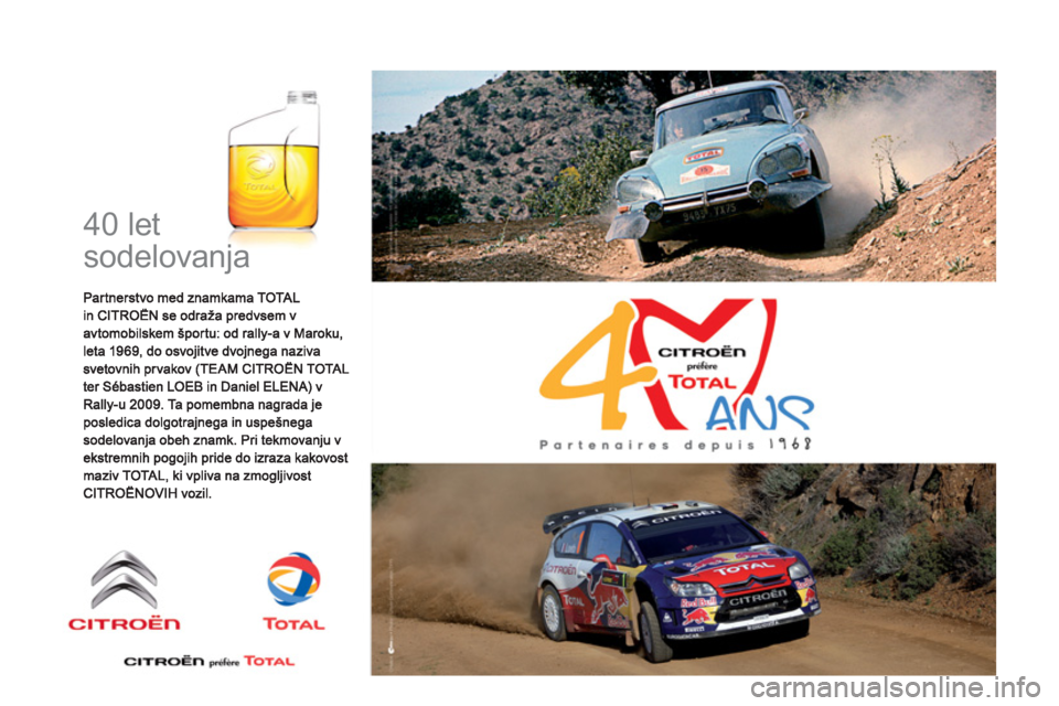 CITROEN DS3 2011  Navodila Za Uporabo (in Slovenian)   40 let 
sodelovanja  