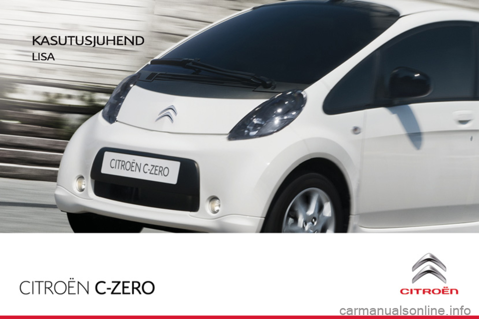CITROEN C-ZERO 2012  Kasutusjuhend (in Estonian) 