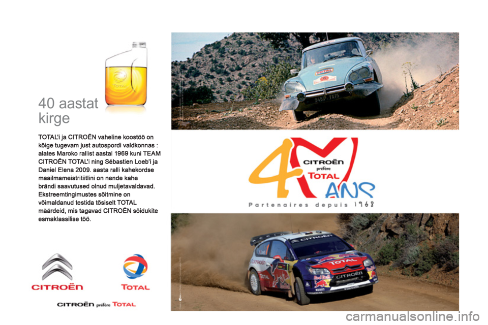 CITROEN DS3 2011  Kasutusjuhend (in Estonian)   40 aastat 
kirge  
