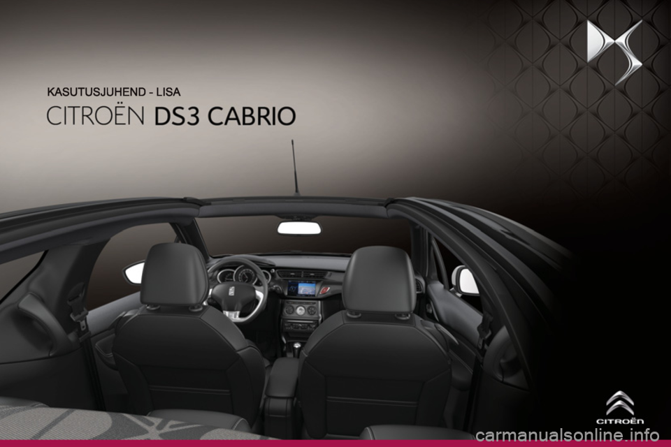CITROEN DS3 CABRIO 2013  Kasutusjuhend (in Estonian) 