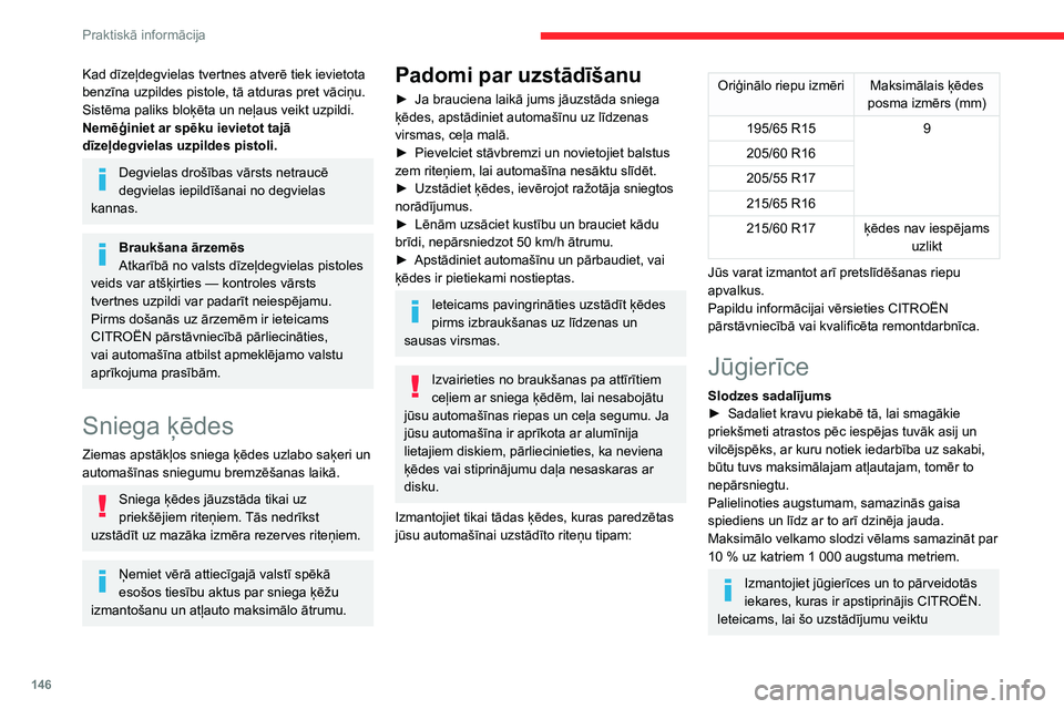 CITROEN BERLINGO VAN 2021  Lietošanas Instrukcija (in Latvian) 146
Praktiskā informācija
Jūgierīces
Atkarībā no automašīnas aprīkojuma var būt uzstādīta kāda no šīm jūgierīcēm:
Apstiprinājuma Nr.: E1 R55 (norāde 1)Uzstādīšanas pozīcija un 