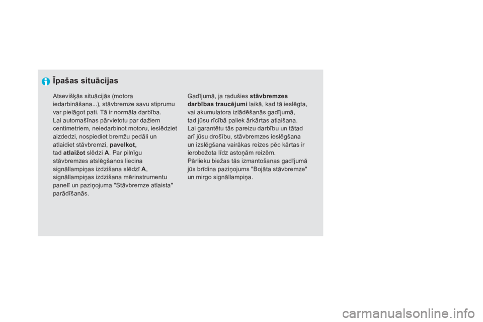 CITROEN DS5 2012  Lietošanas Instrukcija (in Latvian)    
 Īpa