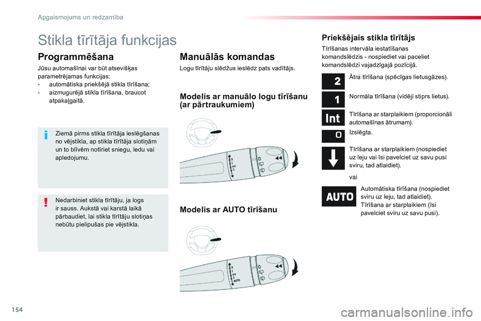 CITROEN JUMPER SPACETOURER 2017 Lietošanas Instrukcija (in Latvian) 154
Spacetourer-VP_lv_Chap04_eclairage-et-visibilite_ed01-2016
Stikla tīrītāja funkcijas
Manuālās komandas
Logu tīrītāju slēdžus ieslēdz pats vadītājs.
Programmēšana
Jūsu automašīnai CITROEN JUMPER SPACETOURER 2017 Lietošanas Instrukcija (in Latvian) 154
Spacetourer-VP_lv_Chap04_eclairage-et-visibilite_ed01-2016
Stikla tīrītāja funkcijas
Manuālās komandas
Logu tīrītāju slēdžus ieslēdz pats vadītājs.
Programmēšana
Jūsu automašīnai