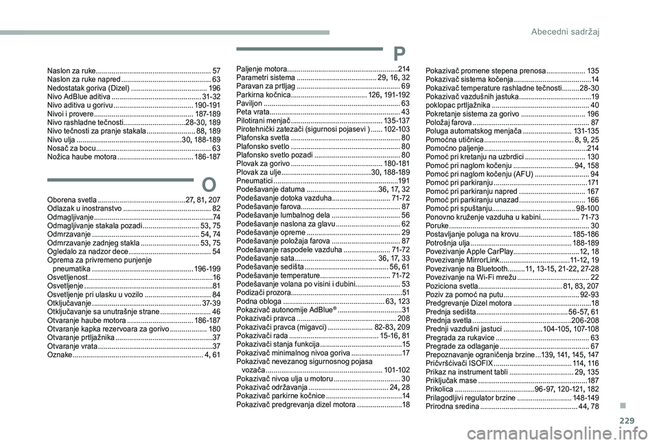 CITROEN BERLINGO VAN 2019 Priručnik (in Serbian) 229
Naslon za ruke ...........................................................57
N aslon za ruke napred .............................................. 63
N
edostatak goriva (Dizel)
................ CITROEN BERLINGO VAN 2019 Priručnik (in Serbian) 229
Naslon za ruke ...........................................................57
N aslon za ruke napred .............................................. 63
N
edostatak goriva (Dizel)
................