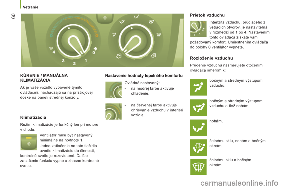 CITROEN JUMPER 2015 Návod na použitie (in Slovak) Vetranie
60
JUMPER-PAPIER_SK_CHAP03_ERGO ET CONFORT_ED01-2014
KÚRENIE / MANUÁLNA KLIMATIZÁCIA
Ak je vaše vozidlo vybavené týmito
ovládačmi, nachádzajú sa na prístrojovej
doske na CITROEN JUMPER 2015 Návod na použitie (in Slovak) Vetranie
60
JUMPER-PAPIER_SK_CHAP03_ERGO ET CONFORT_ED01-2014
KÚRENIE / MANUÁLNA KLIMATIZÁCIA
Ak je vaše vozidlo vybavené týmito
ovládačmi, nachádzajú sa na prístrojovej
doske na
