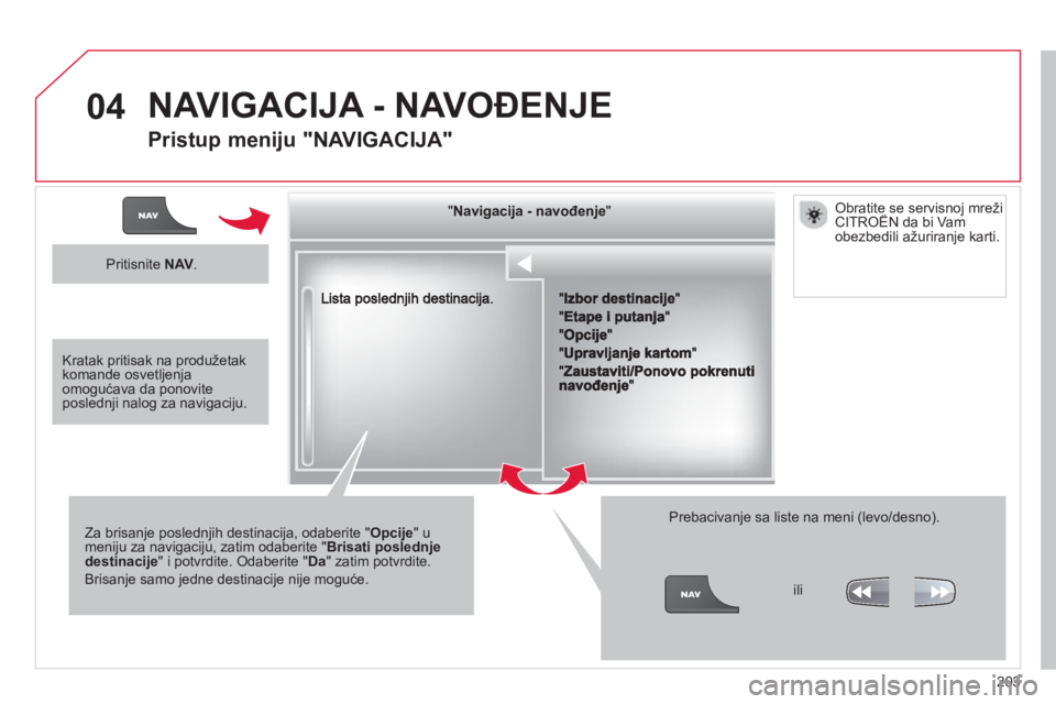 CITROEN C3 2014  Priručnik (in Serbian) 04
203
""""""""""""gjjgjjgjjgjjgjjNavigacija  navođenjeNavigacija navođ enjeNavigacija navođenjeNavigacija navođenjeNavigacija navođenjeNavigacija - navođenjeNavigacija - navođenjeNavigacija - 