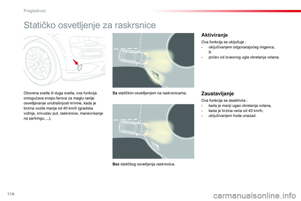 CITROEN C4 CACTUS 2015 Priručnik (in Serbian) 116
C4-cactus_sr_Chap06_visibilite_ed02-2014
statičko osvetljenje za raskrsnice
oborena svetla ili duga svetla, ova funkcija
omogućava snopu farova za maglu ranije
osvetljavanje unutrašnjosti kri CITROEN C4 CACTUS 2015 Priručnik (in Serbian) 116
C4-cactus_sr_Chap06_visibilite_ed02-2014
statičko osvetljenje za raskrsnice
oborena svetla ili duga svetla, ova funkcija
omogućava snopu farova za maglu ranije
osvetljavanje unutrašnjosti kri
