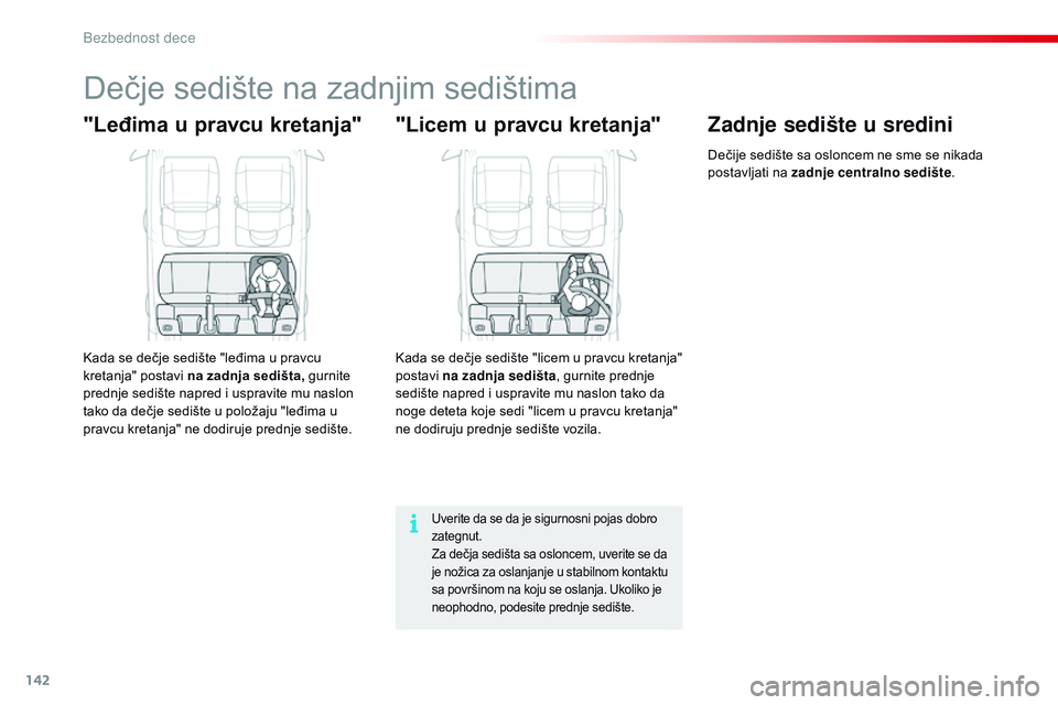 CITROEN C4 CACTUS 2015 Priručnik (in Serbian) 142
C4-cactus_sr_Chap08_securite-enfants_ed02-2014
dečje sedište na zadnjim sedištima
"Leđima u pravcu kretanja"
kada se dečje sedište "leđima u pravcu
kretanja" postavi na zad CITROEN C4 CACTUS 2015 Priručnik (in Serbian) 142
C4-cactus_sr_Chap08_securite-enfants_ed02-2014
dečje sedište na zadnjim sedištima
"Leđima u pravcu kretanja"
kada se dečje sedište "leđima u pravcu
kretanja" postavi na zad