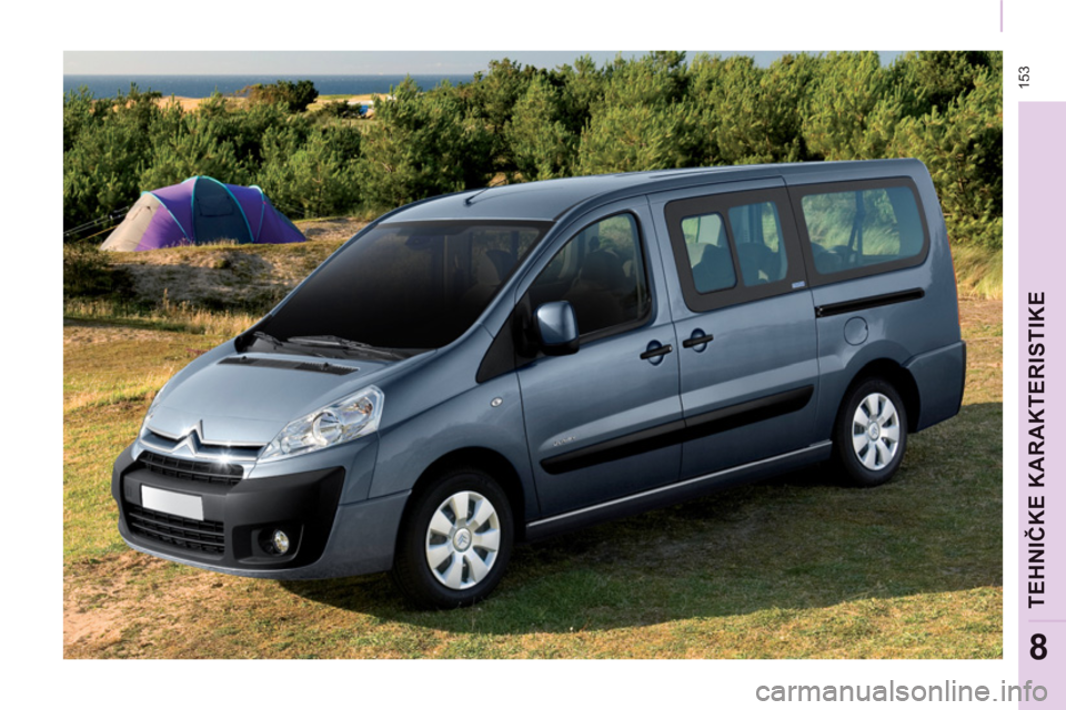 CITROEN JUMPER MULTISPACE 2014  Priručnik (in Serbian)  153
TEHNIČKE KARAKTERISTIK
E
8 